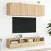 Meubles TV muraux 2 pcs chêne sonoma 40x30x30cm bois ingénierie - Photo n°4