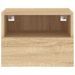 Meubles TV muraux 2 pcs chêne sonoma 40x30x30cm bois ingénierie - Photo n°9