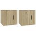 Meubles TV muraux 2 pcs Chêne sonoma 40x34,5x40 cm - Photo n°1