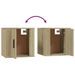 Meubles TV muraux 2 pcs Chêne sonoma 40x34,5x40 cm - Photo n°9