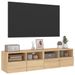 Meubles TV muraux 2 pcs chêne sonoma 60x30x30cm bois ingénierie - Photo n°6