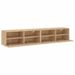 Meubles TV muraux 2 pcs chêne sonoma 80x30x30cm bois ingénierie - Photo n°7