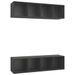 Meubles TV muraux 2 pcs Gris - Photo n°2