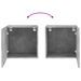 Meubles TV muraux 2 pcs gris béton 40,5x30x40cm bois ingénierie - Photo n°11