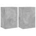 Meubles TV muraux 2 pcs gris béton 40,5x30x60cm bois ingénierie - Photo n°1