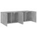 Meubles TV muraux 2 pcs gris béton 60x30x41 cm - Photo n°6