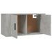 Meubles TV muraux 2 pcs gris béton 80x34,5x40 cm - Photo n°5