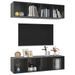 Meubles TV muraux 2 pcs Gris brillant 2 - Photo n°3