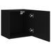 Meubles TV muraux 2 pcs noir 40,5x30x40 cm bois d'ingénierie - Photo n°7