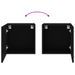 Meubles TV muraux 2 pcs noir 40,5x30x40 cm bois d'ingénierie - Photo n°11