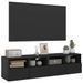 Meubles TV muraux 2 pcs noir 60x30x30 cm bois d'ingénierie - Photo n°6