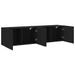 Meubles TV muraux 2 pcs noir 80x30x41 cm - Photo n°6