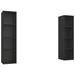 Meubles TV muraux 2 pcs Noir 4 - Photo n°1