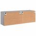 Meubles TV muraux 2 pcs sonoma gris 60x30x41 cm - Photo n°9