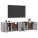 Meubles TV muraux 2 pcs sonoma gris 80x34,5x40 cm - Photo n°3