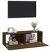 Meubles TV muraux 2pcs chêne marron 100x30x30cm bois ingénierie - Photo n°4