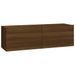 Meubles TV muraux 2pcs chêne marron 100x30x30cm bois ingénierie - Photo n°5