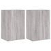 Meubles TV muraux 2pcs sonoma gris 40,5x30x60cm bois ingénierie - Photo n°1