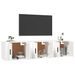 Meubles TV muraux 3 pcs blanc 57x34,5x40 cm - Photo n°3