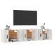 Meubles TV muraux 3 pcs blanc brillant 57x34,5x40 cm - Photo n°3