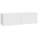 Meubles TV muraux 4 pcs Blanc 100x30x30 cm - Photo n°4