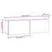 Meubles TV muraux 4 pcs Chêne fumé 100x30x30 cm - Photo n°8