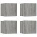 Meubles TV muraux 4 pcs Sonoma gris 30,5x30x30 cm - Photo n°2