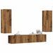 Meubles TV muraux 4 pcs vieux bois bois d'ingénierie - Photo n°1