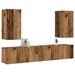 Meubles TV muraux 4 pcs vieux bois bois d'ingénierie - Photo n°1
