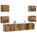Meubles TV muraux 6 pcs vieux bois bois d'ingénierie - Photo n°1