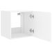 Meubles TV muraux avec lumières LED 2 pcs blanc 40,5x35x40 cm - Photo n°9