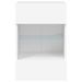 Meubles TV muraux avec lumières LED 2 pcs blanc 40x30x60,5 cm - Photo n°9