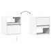 Meubles TV muraux avec lumières LED 2 pcs blanc 41x31x45 cm - Photo n°10