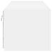 Meubles TV muraux avec lumières LED 2 pcs blanc 60x35x31 cm - Photo n°10