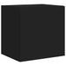 Meubles TV muraux avec lumières LED 2 pcs noir 40,5x35x40 cm - Photo n°8