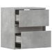 Meubles TV muraux et lumières LED 2 pcs gris béton 41x31x45 cm - Photo n°9