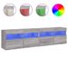 Meubles TV muraux et lumières LED 2pcs sonoma gris 80x30x40 cm - Photo n°1