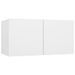 Meubles TV suspendus 2 pcs Blanc 60x30x30 cm - Photo n°4