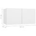 Meubles TV suspendus 2 pcs Blanc 60x30x30 cm - Photo n°9