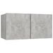 Meubles TV suspendus 2 pcs Gris béton 60x30x30 cm - Photo n°4