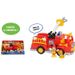 Mickey, Camion de Pompier , avec fonctions sonores et lumineuses, 2 figurines incluses, Jouet pour enfants des 3 ans, MCC00 - Photo n°1
