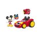 Mickey, Véhicule avec 1 figurine 7,5 cm et 1 accessoire, Modele Course, Jouet pour enfants des 3 ans, MCC062 - Photo n°1