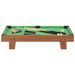 Mini table de billard 3 pieds 92x52x19 cm Marron et vert - Photo n°2