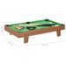 Mini table de billard 3 pieds 92x52x19 cm Marron et vert - Photo n°8