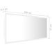 Miroir à LED de bain Blanc brillant 100x8,5x37 cm - Photo n°12