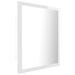 Miroir à LED de bain Blanc brillant 40x8,5x37 cm - Photo n°8