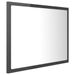 Miroir à LED de bain Gris brillant 60x8,5x37 cm - Photo n°8