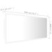 Miroir à LED de salle de bain Blanc 100x8,5x37 cm - Photo n°12
