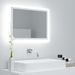 Miroir à LED de salle de bain Blanc 60x8,5x37 cm - Photo n°2