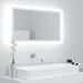 Miroir à LED de salle de bain Blanc 80x8,5x37 cm - Photo n°2